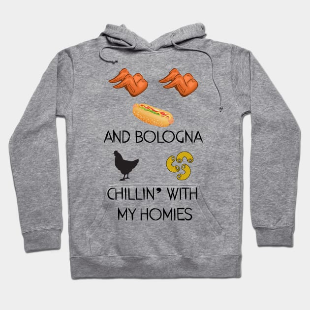 Chicken Wing Song Hoodie by theboonation8267